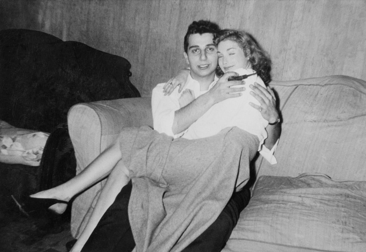 A young Clyde and Estelle Duneier